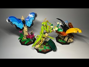 LEGO: Ideas “The Insect Collection” Stop Motion Speed Build! #21342 Build Walkthrough and Review!