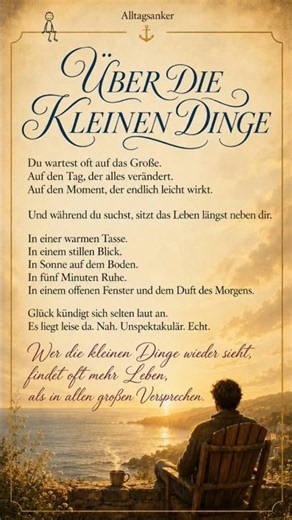Das Glück, das neben dir sitzt #shorts #kleinedinge #weisheiten