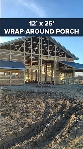 How a 54’ x 80’ Pole Barn Comes Together #construction #polebarn #barn #build #shorts