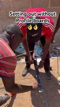 Setting out without profile boards #sitework #construction #settingout #constructionprocess