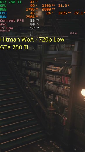 The £13 Assassin: GTX 750 Ti vs Hitman WOA! #shorts