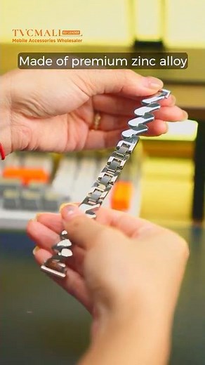 For Huawei Watch GT 4 41mm / Garmin Venu 3S Strap Wave Design 18mm Zinc Alloy Wristband #wholesale