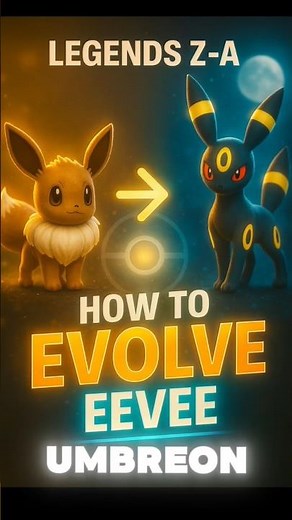 how to evolve eevee into umbreon legends za | pokemon legends za umbreon evolution