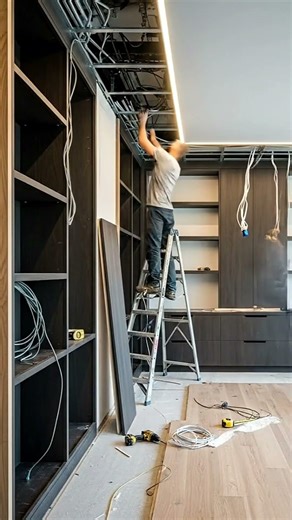 Ultimate Executive Home Office Tour | Dark Wood & Leather Design