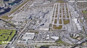 Aerial view of Harry Reid Airport Las Vegas