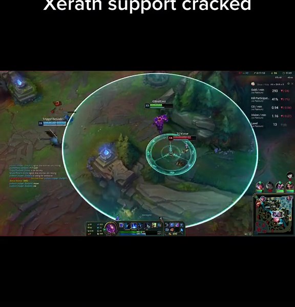 Xerath Support Gameplay Highlights in League of Legends