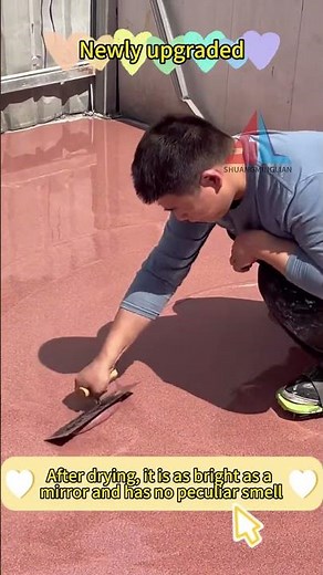 Water-based 3-in-1 marble floor paint