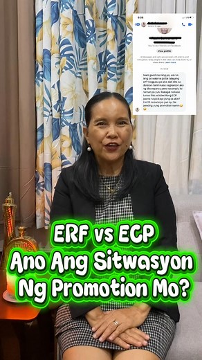 Alamin kung saan ka ngayon: nabuhay na ba ang promo -dream mo sa bagong sistema ECP o naantala pa rin dahil sa lumang ERF file mo? #ERF #ECP #reclassification #promotion #activefollowersandviewers #upgrading #fblifestyles #careerprogression | Timogan Ann