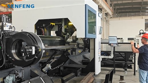 🔥 L-Shaped Steel Cutting Made Easy with SENFENG! Check out this demonstration of our tube laser cutting machine processing L-shaped steel with smooth, precise, and stable cutting performance. L-shaped profiles are normally challenging to cut, but SENFENG handles them with ease thanks to strong clamping, accurate positioning, and intelligent control. Upgrade your production with a laser cutting solution built for both standard and complex profiles. 📲 WhatsApp: 86 181 0038 6970 #SENFENG #LaserCu