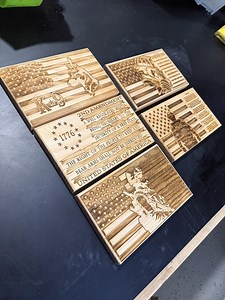 Engraved American Flag - Etsy