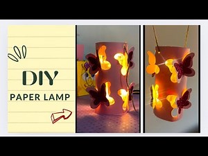 Transform Your Room with This DIY Butterfly Paper Lamp | DIY Butterfly Paper lamp
