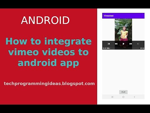 How to integrate vimeo videos to android app