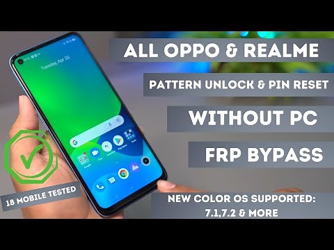 All Realme & Oppo Pattern Unlock & Frp Bypass Without PC | Working Color OS 7.1,7.2 & More | New