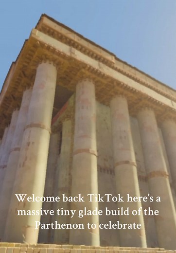 Welcome back everybody #tinyglade #cozy #cozygaming #architecture #gaming #tipsandtricks #history #parthenon #tiktokisback