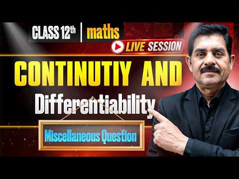 Continuity & Differentiability miscellaneous question | Class 12th Maths sanjay pundhir