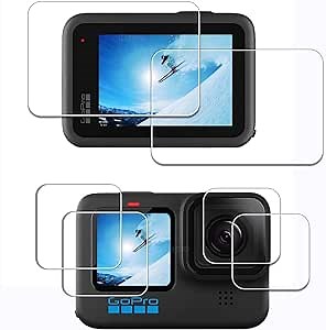 Screen Protector for Gopro Hero 12 11 Hero12 Hero11 Black [6 Pack] Tempered Glass for Go pro Hero 11 Easy Installation