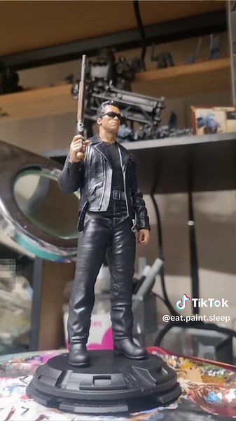 Terminator Miniature Painting: Matte Clear & Satin | 3D Printing, Artist, Statue