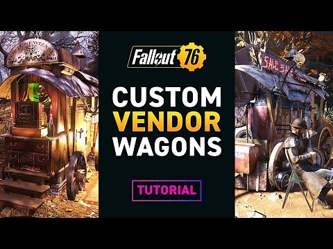 IMMERSIVE Custom Vendor Wagons! | Camp Build Tutorial – Fallout 76
