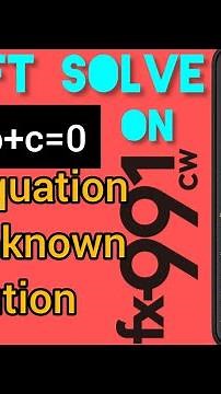 how to do shift solve on casio fx 991cw | fx 991cw calculator tricks | equation solve casio fx991cw