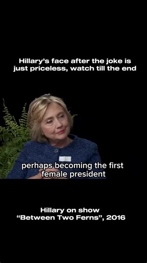Moments That Moved Us on Instagram: "In this 2016 episode of “Between Two Ferns,” Zach throws his usual brutal jokes at Hillary, but she fires right back. Their back-and-forth is unexpectedly savage, awkward, and hilarious at the same time. #hillary #hillaryclinton #zachgalifianakis #betweentwoferns #usa #2016 #politic #politics"