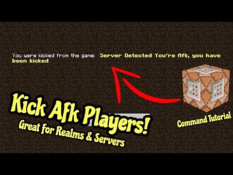 [BROKEN] How to detect and kick afk players in Minecraft Bedrock Edition. (1.16 Working)