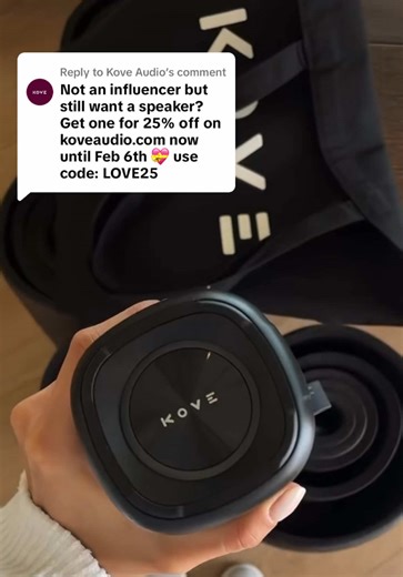 Replying to @Kove Audio Our Valentine’s Day sale is live now! 💌 Get 25% off any items on koveaudio.com 💫 Order before Feb 6th to ensure your gift arrives on time! 🚚 #valentinesdaysale #valentinesdaygift #giftinspo #musiclover #speaker