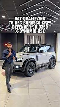 76 Reg VAT Qualifying Defender 90 HSE in Borasco Grey with Light Cloud Interior 🔥