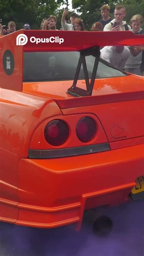 2001 Nissan GT-R Burnout 🚀 #porsche #viralvideo #fyp #lamborghini #carguy #reels #share