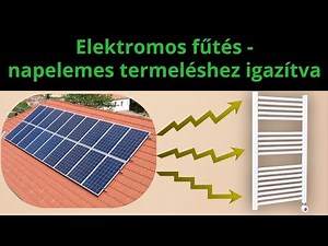 Elektromos fűtés - Napelemes termeléshez igazítva // Törölközőszárító radiátor okos konnektorral