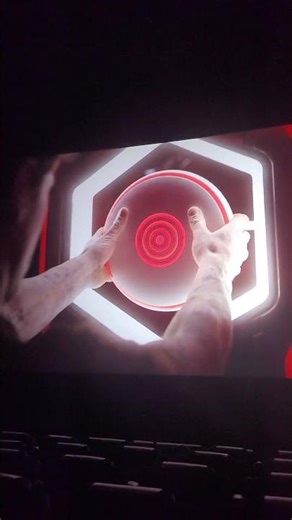 the new villain finds the power Frisbee! #tron #tronares #scifi