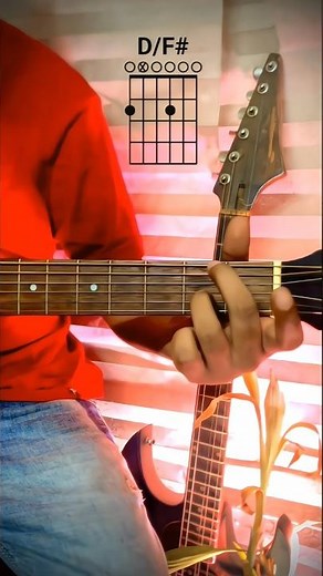 D/F# Guitar Chord || How To Play Guitar Chord #shorts #easy #guitartutorial