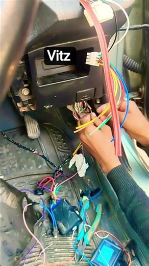 Toyota vitz retrick mirror+remote control install #foryou #youtubeshorts #8millionviews #automobile