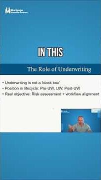 Underwriting: NOT AI! Decoding Mortgage Loan Approvals
