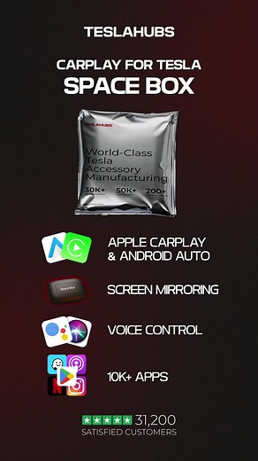 🔥 Revolutionize Your Tesla Experience! 🚨 FITS EVERY TESLA MODEL & YEAR, SUPPORTS BOTH ANDROID AND APPLE PHONES ᅠ Get FREE Shipping this week only and unlock cutting-edge technology at your fingertips. Click SHOP NOW! 🛍️ ᅠ Experience the future of in-car entertainment with: ✔️ Seamless Apple CarPlay & Android Auto integration ✔️ Access to 1000 apps (Waze, Netflix, Spotify, Google Maps, and more) ✔️ Effortless screen mirroring for a clutter-free experience ✔️ Intuitive voice control for safe na