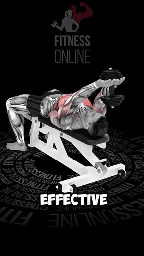 Horizontal Dumbbell Bench Pullover | Chest & Lats Stretch Builder! #gymmotivation #motivation #fact