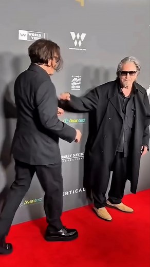 When Al Pacino and Johnny Depp walk into the same room, Hollywood stops to watch! 🎥 Fans call them “two sacred monsters of cinema” — and their bond proves that true friendship in showbiz still exists. 💫 Hit ❤️ if you love this legendary duo and share if you’ve seen Donnie Brasco! 🙌 #AlPacino #JohnnyDepp #DonnieBrasco #HollywoodLegends #MovieIcons #CelebrityReunion #ClassicHollywood #StarPower #ViralReels #CelebMoments | Hollywood Buzz