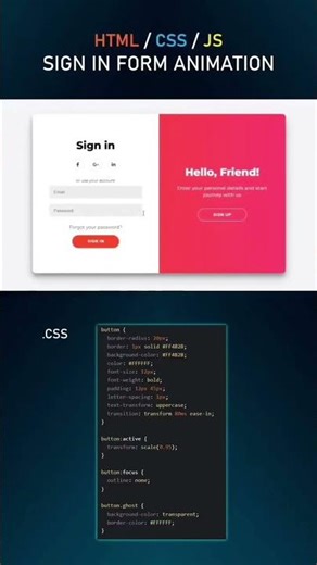 Simple But Powerful CSS Animation! #coding #shorts #htmlcss #webdesign