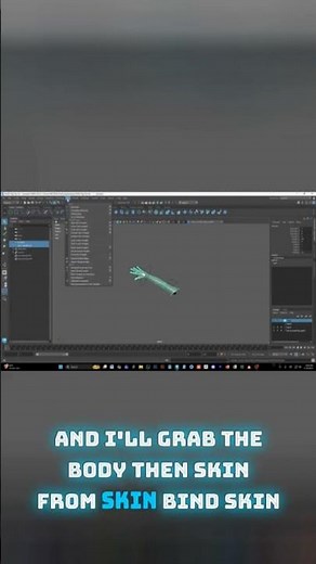 Hand Rigging: Step-by-Step Bind skin Tutorial❤🔥#autodeskmaya #riging