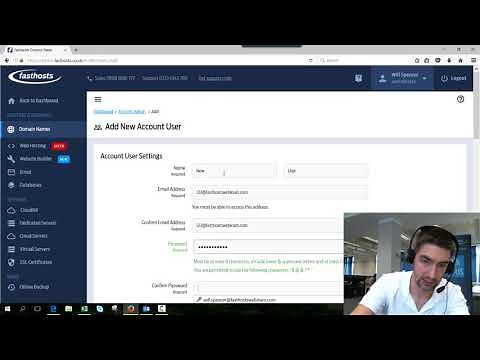 Additional users for your Fasthosts control panel