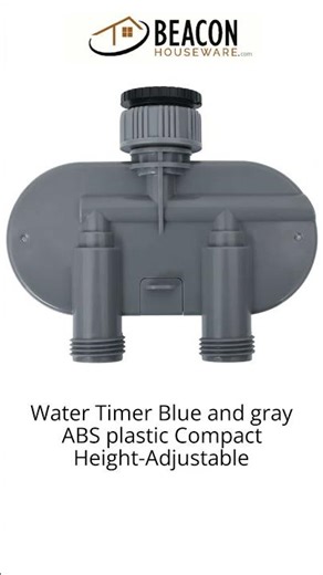 Water Timer Blue and gray ABS plastic Compact Height-Adjustable