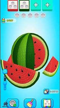 Unravel Master Level 16 Watermelon Yarn Puzzle Challenge #shorts #gaming #gameplay