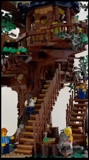 LEGO treehouse upgraded to Tarzan tree walkthrough at Disneyland
