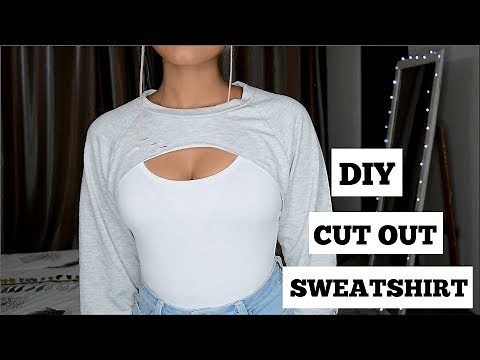 DIY Cut Out Sweatshirt + How to style!