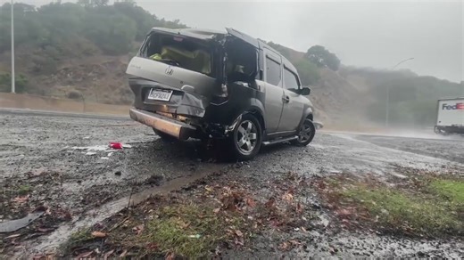 Crashes unfold on rain-soaked roads in Contra Costa County