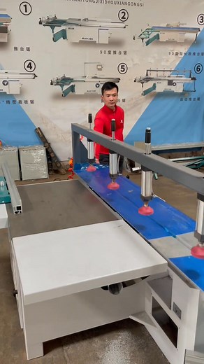 CNC sliding table saw, automatic platen, manual easy push plate, high precision, long service life, we are in China's woodworking machinery and equipment manufacturers#WoodworkingMachinery#Woodworkingmachinerymanufacturer#Slidingtablesawmanufacturer#Sawtablemanufacturer#Slidingtablesawmanufacturer | Guangdong Shunde Mingdiao Electromechanical Co., Ltd