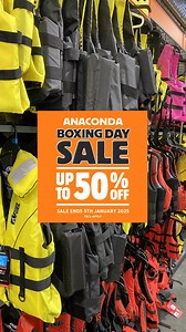 Anaconda's epic Boxing Day Sale is on now! Up to 50% off our huge range of outdoor gear 🛒 Play more, pay less with these unmissable deals. | Anaconda Stores