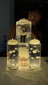 Easy Wedding table centerpiece decoration She made a beautiful and easy wedding table centerpiece. With just around $25 you can make this incredible piece for you wedding. This original video was produced by Wonder an Raw, Network Media, LLC and Cirqnamics. | Crafts Hacks and Laughs