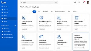 Update für Box Relay: Geschäftsprozesse mit Vorlagen automatisieren