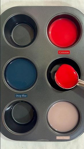 Guess the Color | Crimson + deep blue + warm taupe #colormixing #amazing
