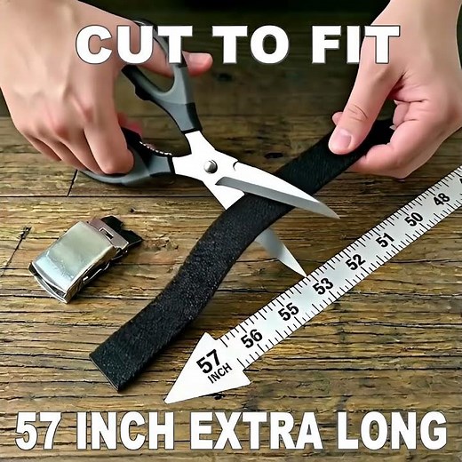 Cut To Fit Canvas Web Belt Size Up to 57" with Chrome Buckle